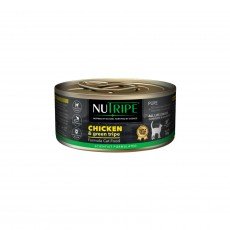 [캔커버 증정] 뉴트라이프 퓨어 캣 닭고기 앤 그린트라이프 주식캔 95g