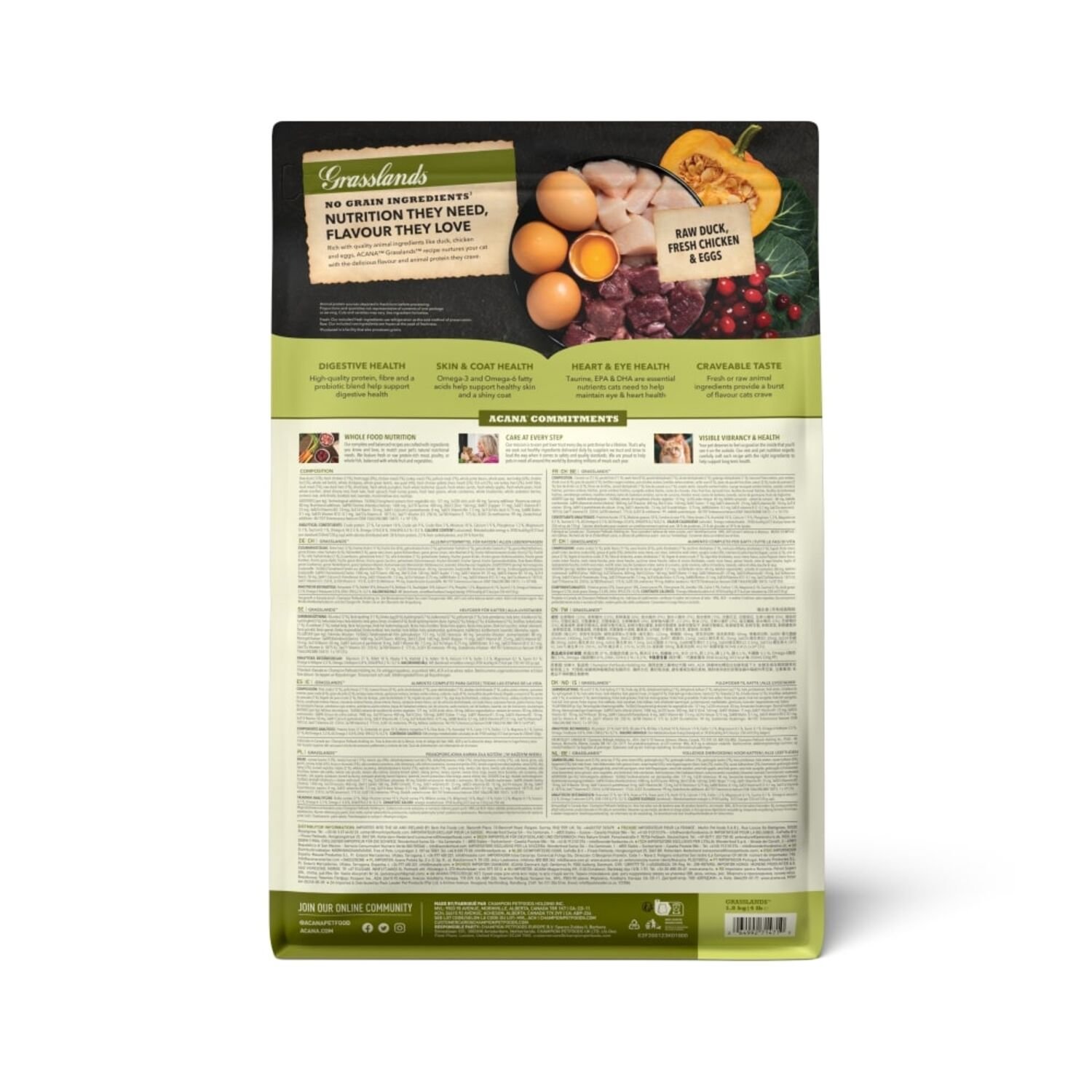 아카나 캣 고양이사료 그래스랜드 1.8kg