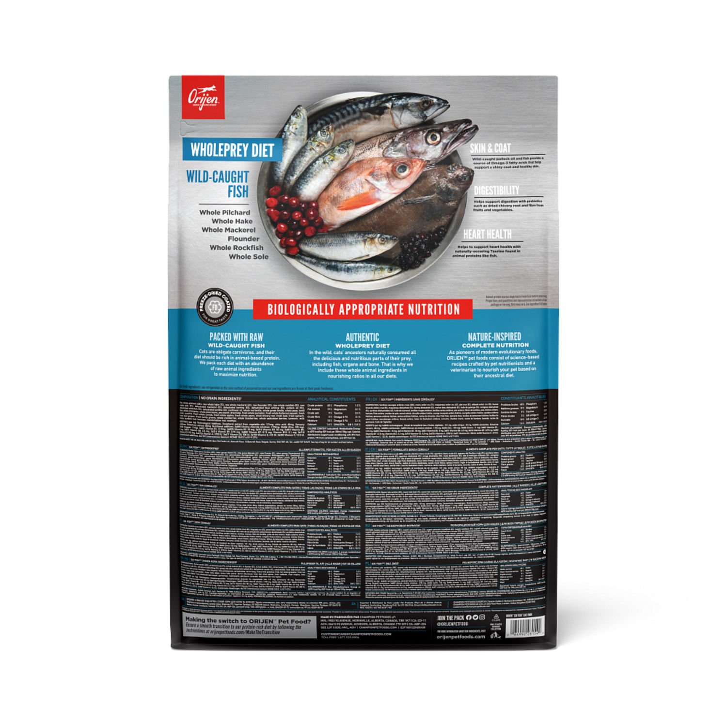 오리젠 고양이사료 6 식스 피쉬 캣 5.4kg