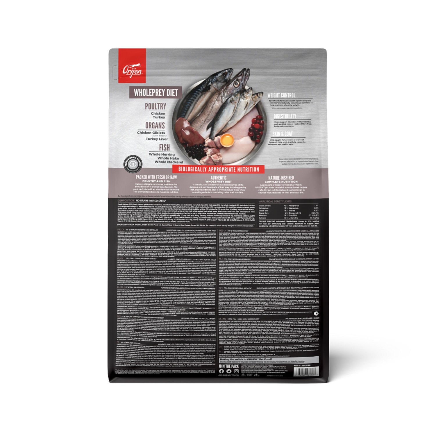 오리젠 캣 고양이사료 피트앤트림 1.8kg