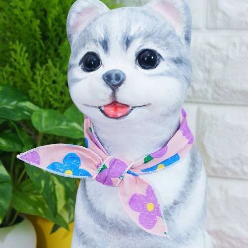 문펫 러블리 플라워 롱스카프