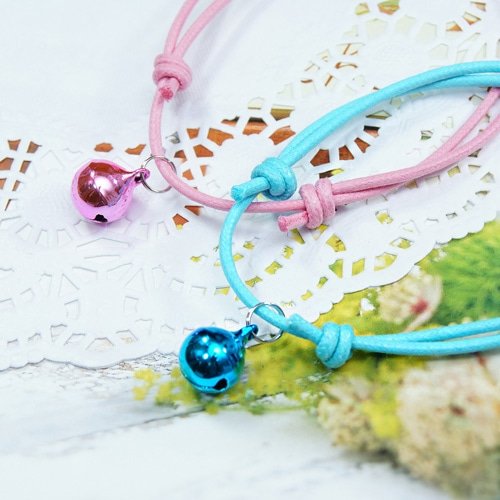 문펫 러블리 오색매듭 방울목걸이