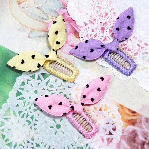 문펫 러블리 하트 빗살핀