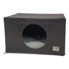 페로가토 조립형 고양이 사각하우스 그레이