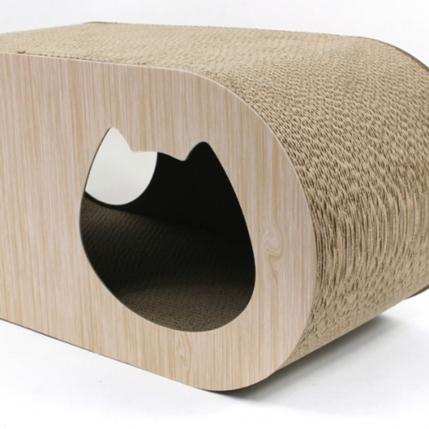 도트캣 튜브 스크래쳐 숨숨집 베이지