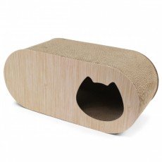 도트캣 튜브 스크래쳐 숨숨집 베이지