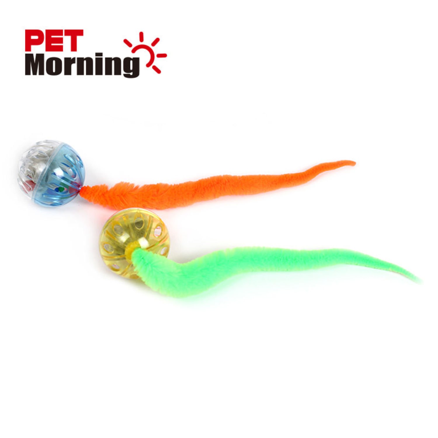 펫모닝 투명볼 캣닢 스네이크 1개 색상랜덤