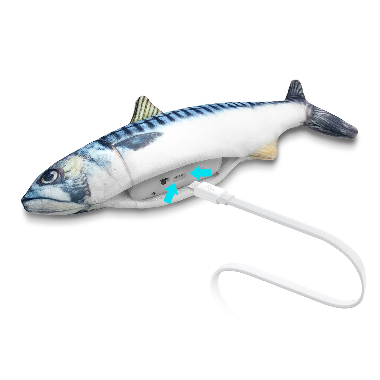 펫케어 춤추는 생선 고등어 장난감