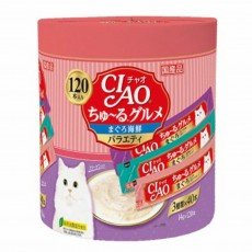 이나바 챠오 츄르 구루메 참치&해산물 버라이어티 14g 120개입