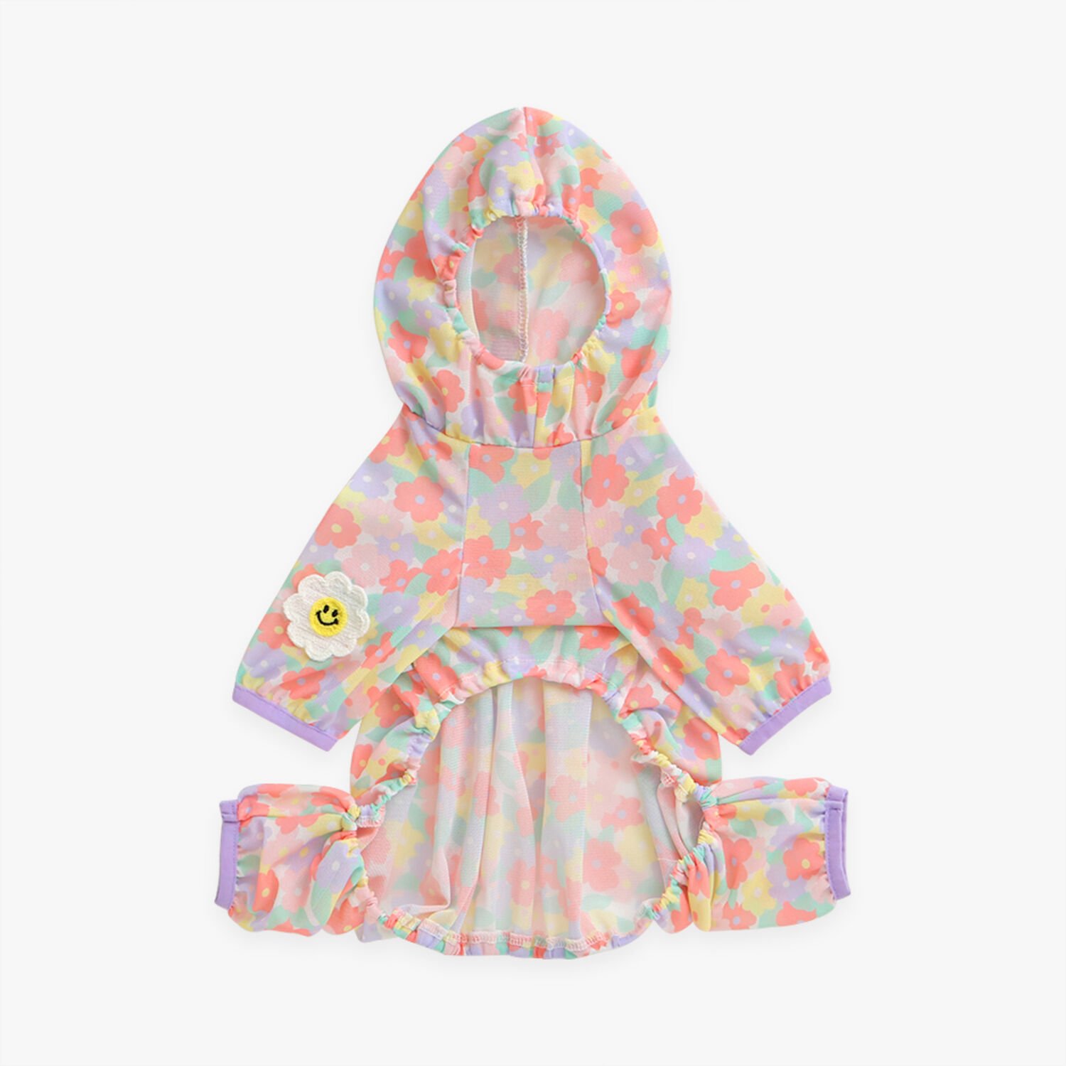 이츠독 플라워 버그가드 올인원 핑크 S