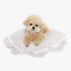 이츠독 플로라 가든 원형 매트 옐로우 M사이즈