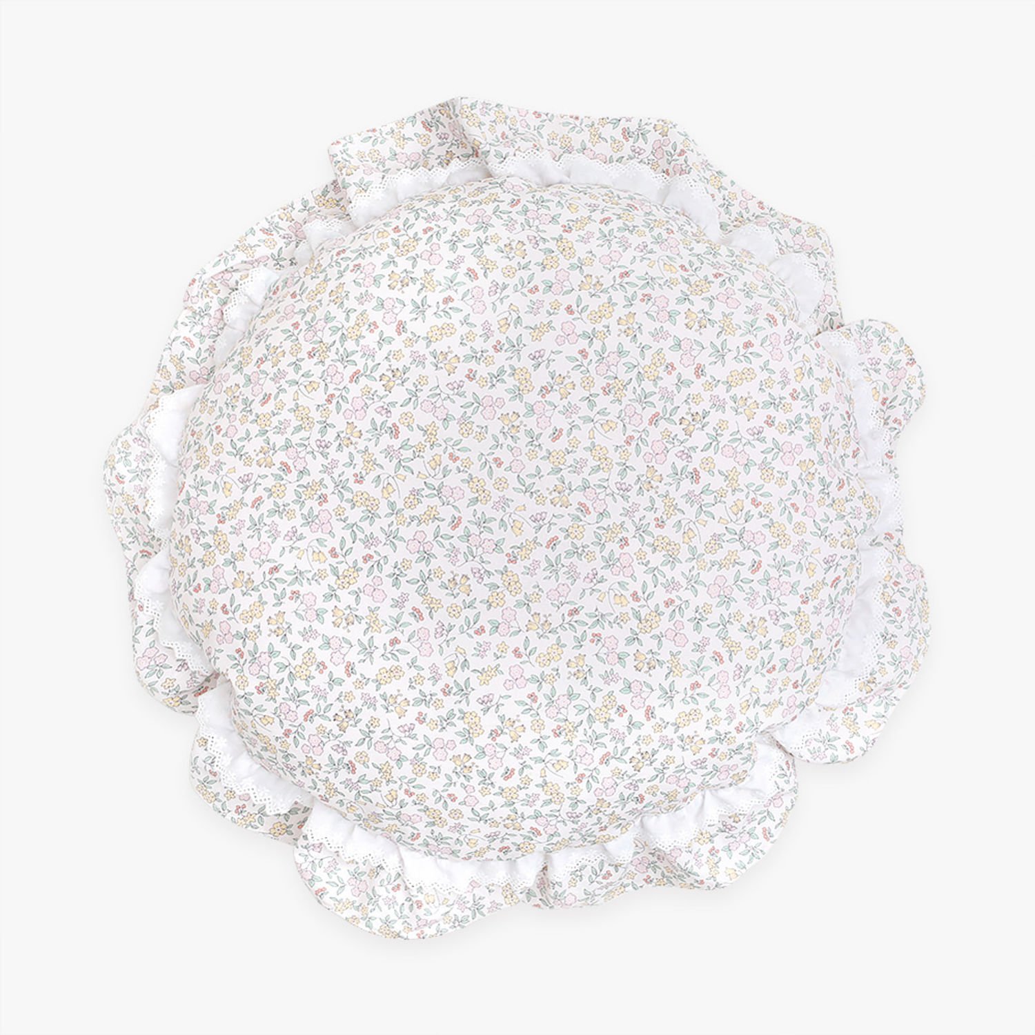 이츠독 플로라 가든 원형 매트 옐로우 M사이즈