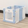 펫홈 강아지 펜스 65cm 8+1 블루 + 화이트