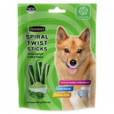 구디스 스파이럴 트위스트 스틱 껌 크로로필&민트 450g
